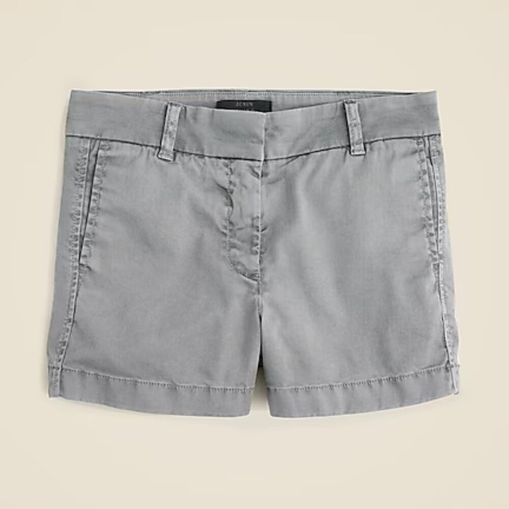 J. Crew Storm Grey 4" Stretch Chino Short/NWT/12